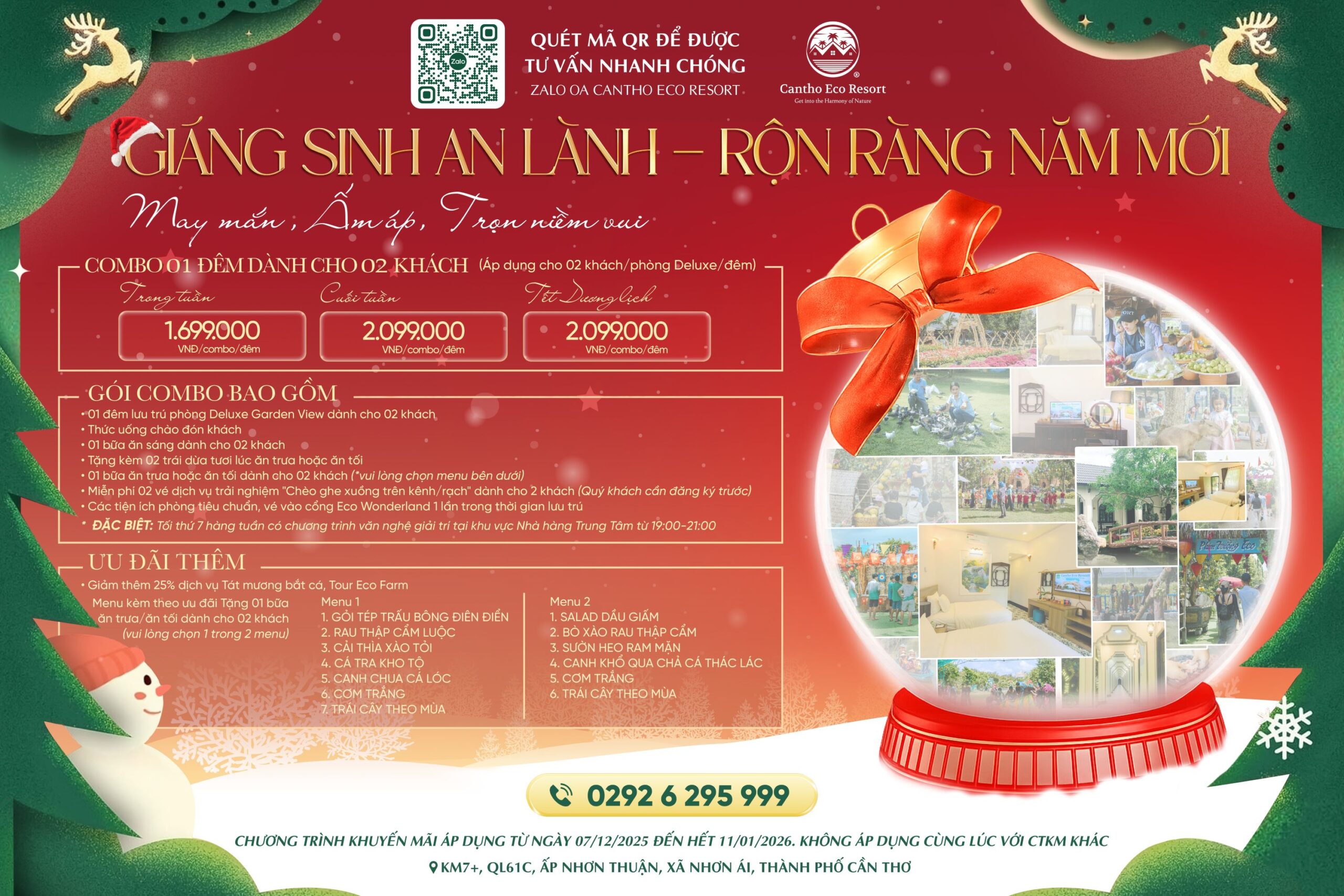 Giáng Sinh an lành - Rộn ràng năm mới cùng Cantho Eco Resort